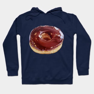 Chocolate Dip Donut Painting #2 (no background) Hoodie